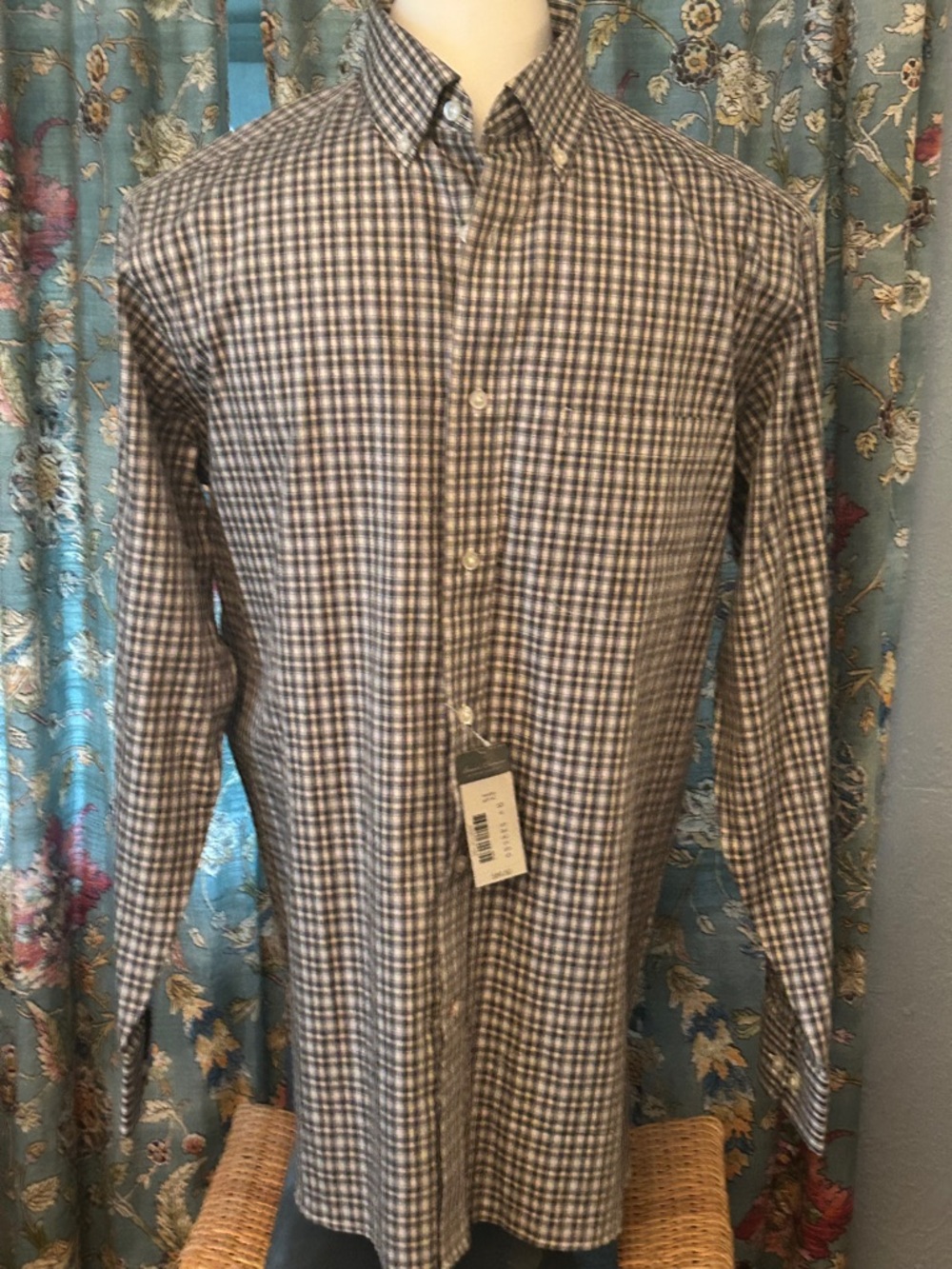 NWT Daniel Cremieux 100% CottonButton Down Long Sleeve Shirt Size M $89MSRP